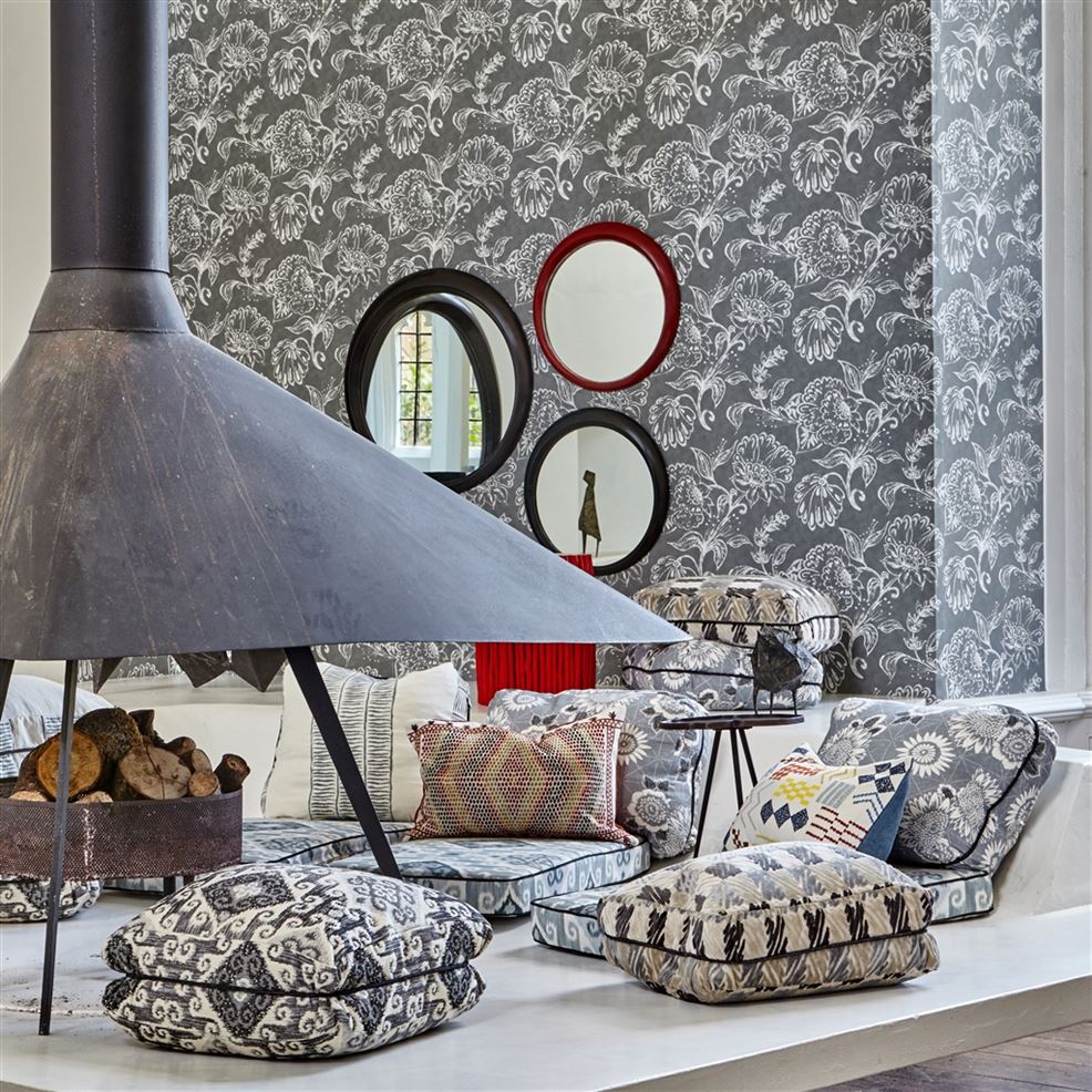 Philippine Wallpaper - Steel - William Yeoward - PWY9001/04 - Premier Wallcovering