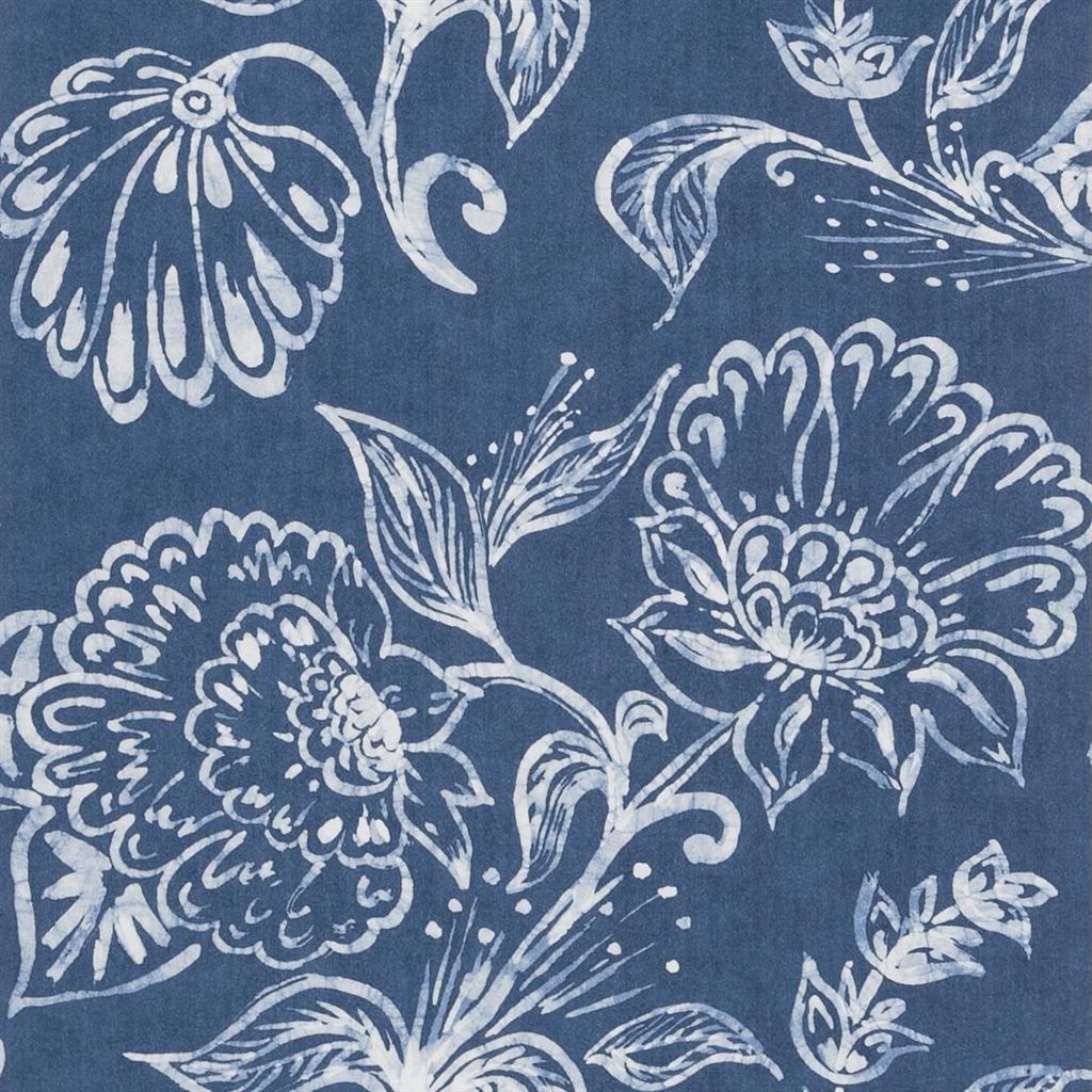 Philippine Wallpaper - Indigo - William Yeoward - PWY9001/01 - Premier Wallcovering