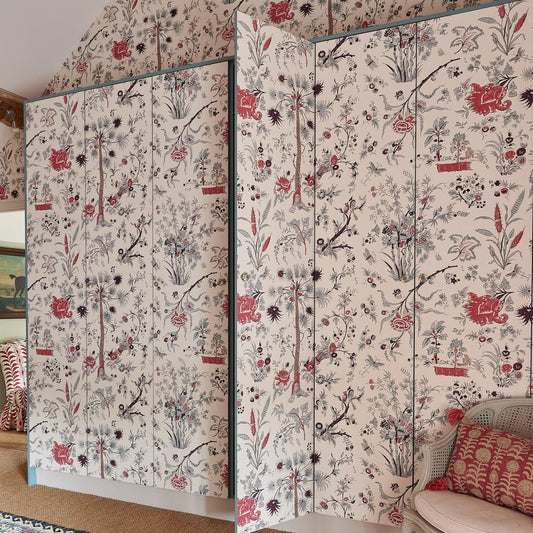 Phoebe Wallpaper - Beige - Penny Morrison - PHOEBE-BEIGE - Premier Wallcovering