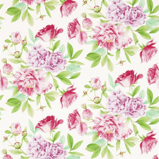 Phoebe Wallpaper - Peony/Leaf - ZWOO311359 - Zoffany - Premier Wallcovering