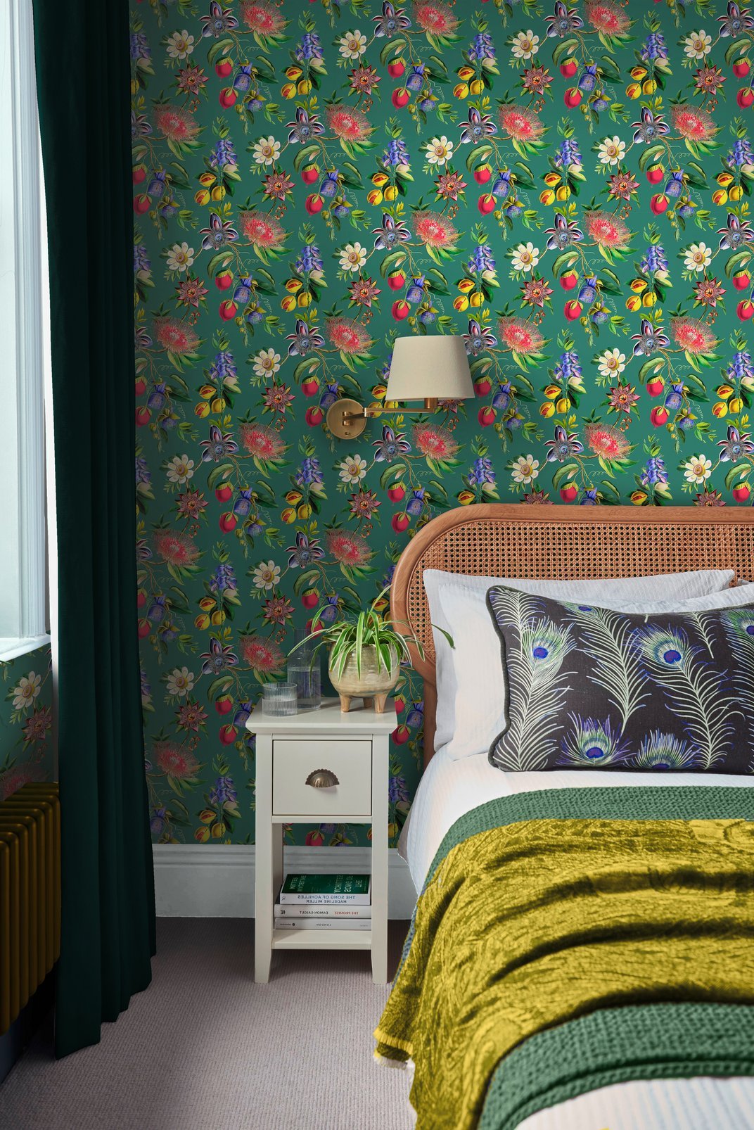 Physic Garden Wallpaper - Teal - Graham & Brown - 127918 - Premier Wallcovering