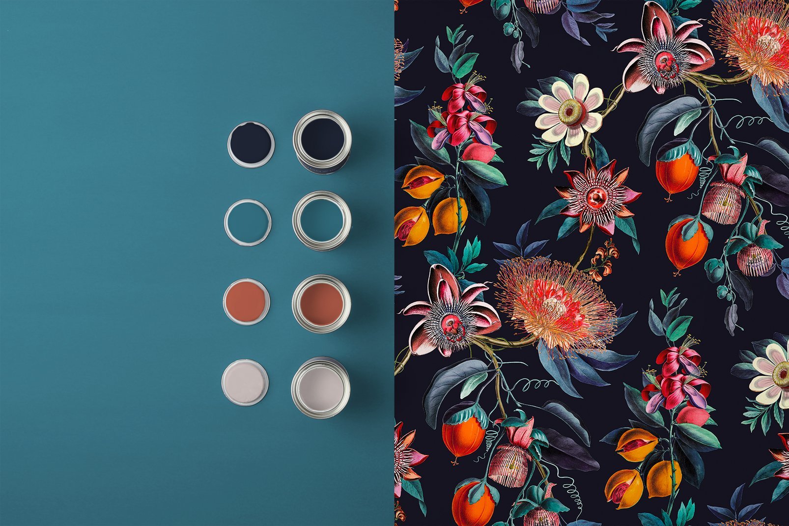 Physic Garden Wallpaper - Navy - Graham & Brown - 127917 - Premier Wallcovering