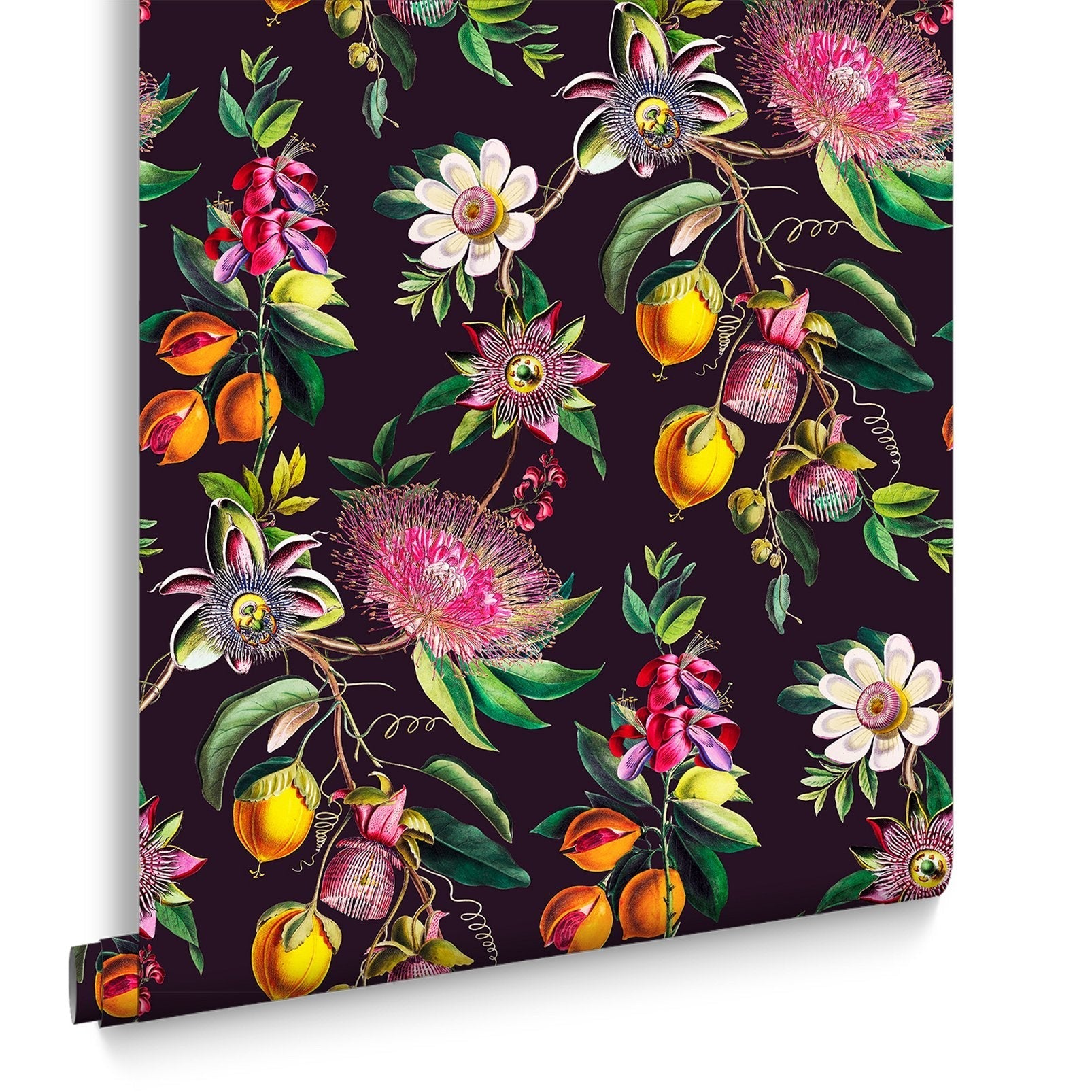 Physic Garden Wallpaper - Blackcurrant - Graham & Brown - 127920 - Premier Wallcovering