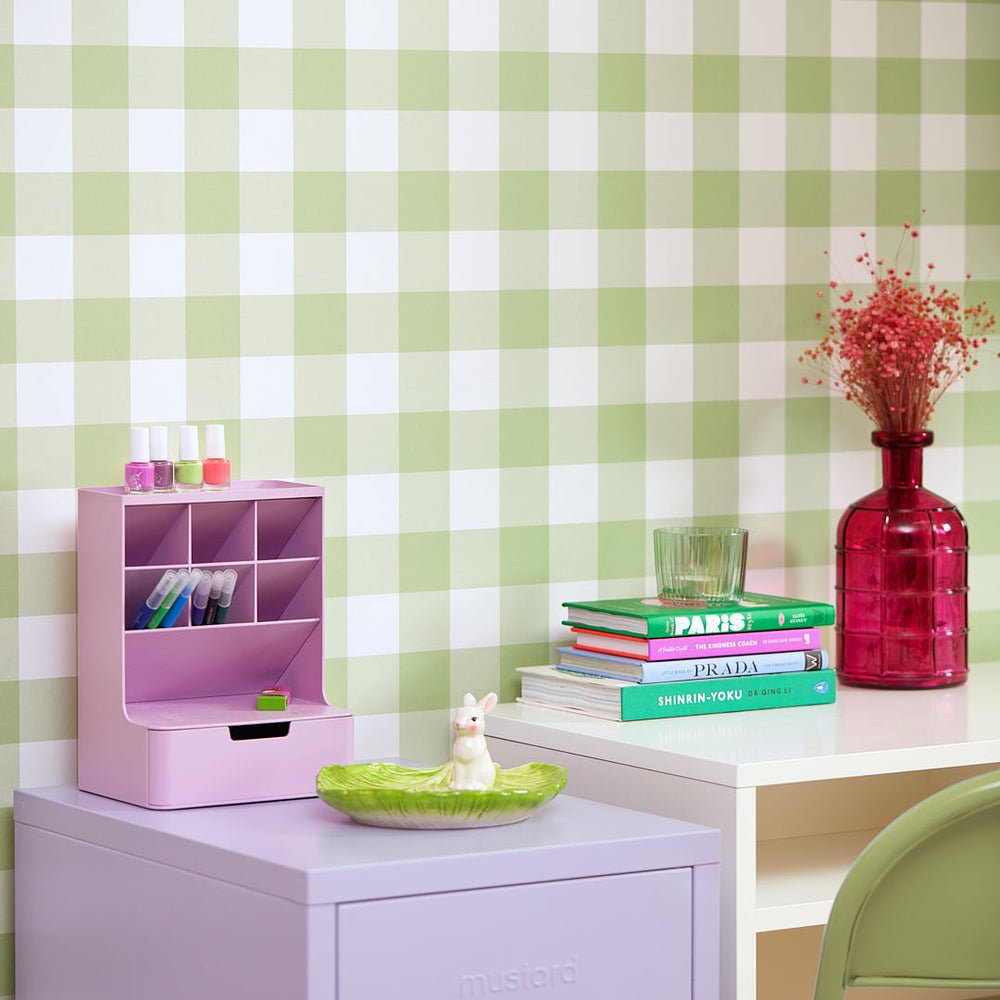 Picnic in the Park Wallpaper - Grass Green - Lust Home - LH900430 - Premier Wallcovering