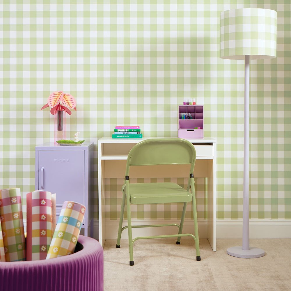 Picnic in the Park Wallpaper - Grass Green - Lust Home - LH900430 - Premier Wallcovering