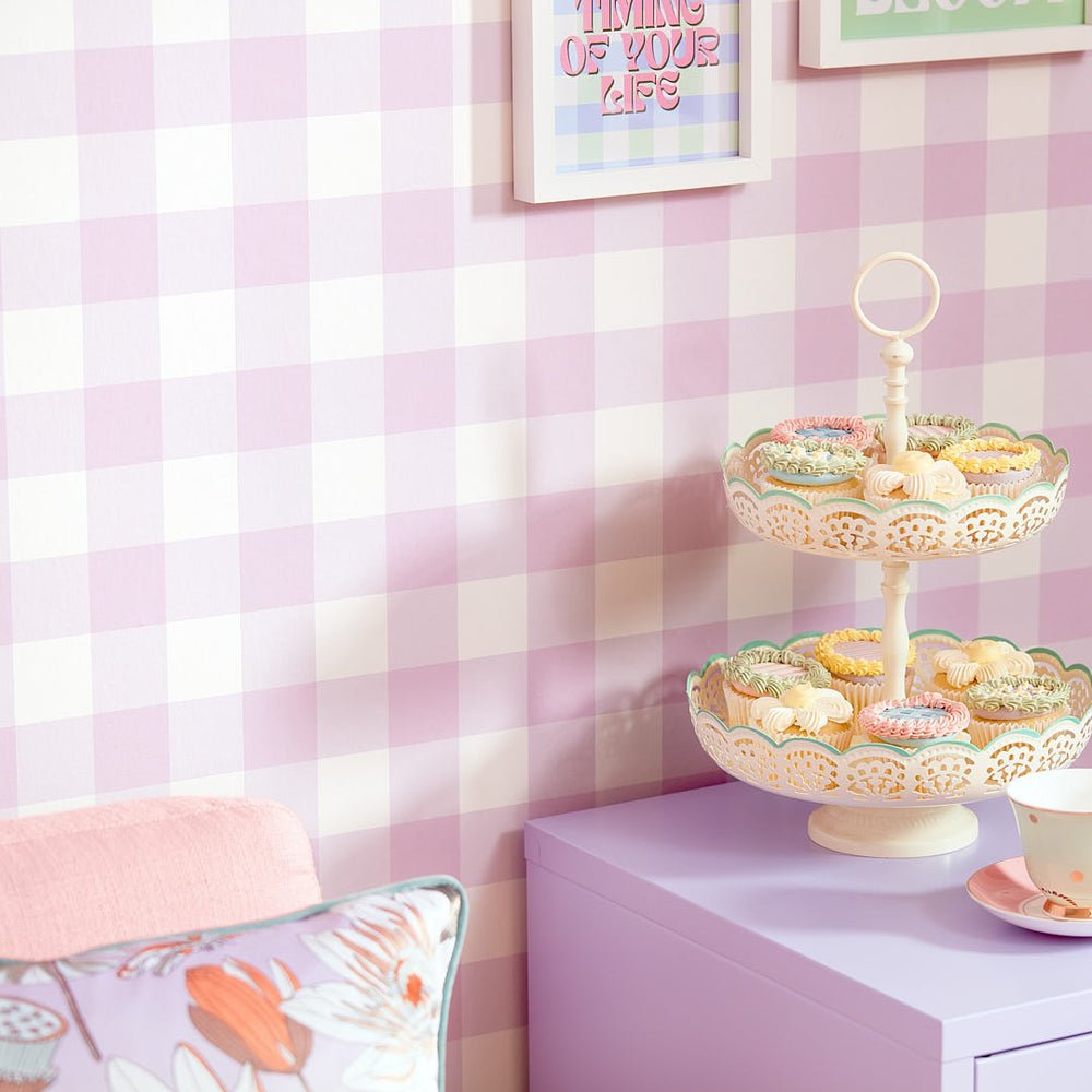 Picnic in the Park Wallpaper - Lavender - Lust Home - LH900432 - Premier Wallcovering