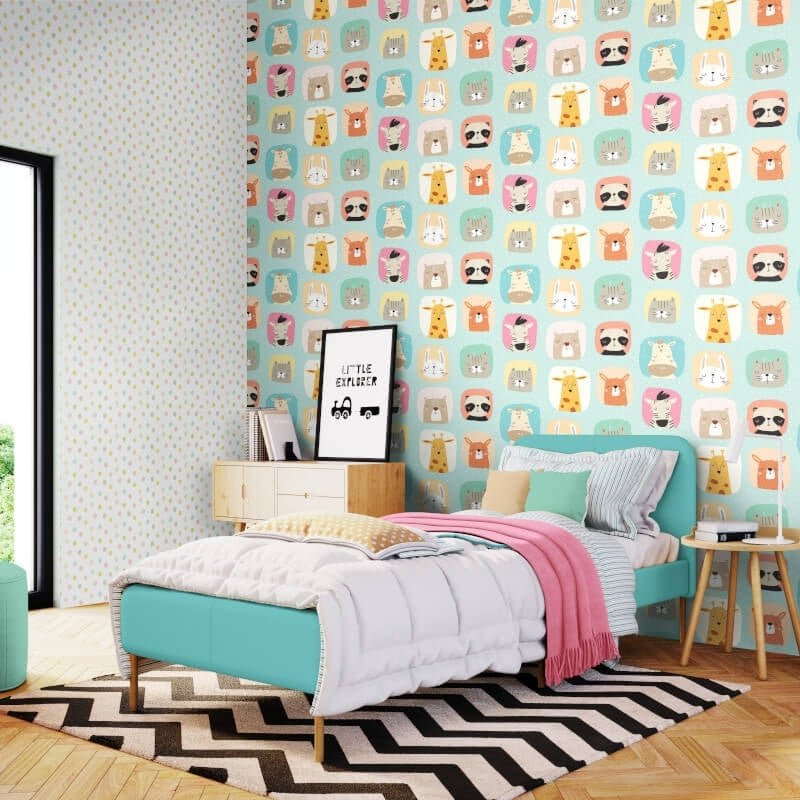 Picture Perfect Wallpaper - Seafoam - Hoopla Walls - HWA1272W - Premier Wallcovering