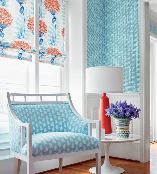 Piermont Wallpaper - Red - Thibaut - T10621 - Premier Wallcovering