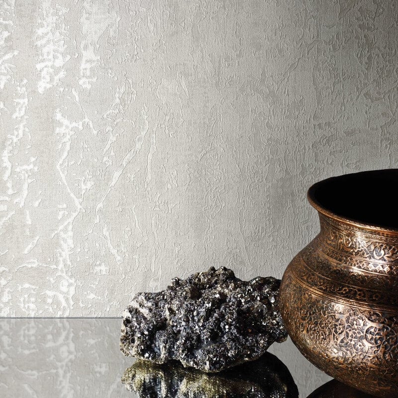 Piero Texture Metallic Wallpaper - Cream - Muriva - 811301 - Premier Wallcovering