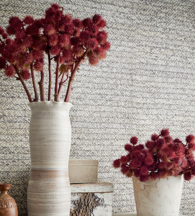 Pima Braid Wallpaper - Straw - Thibaut - T27042 - Premier Wallcovering