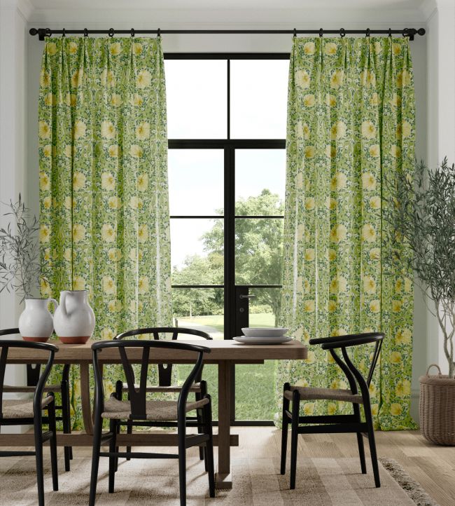 Pimpernel Fabric - Weld/Leaf Green - Morris & Co - 226898 - Premier Wallcovering