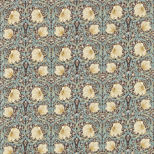 Pimpernel Fabric - Aubergine/Olive - Morris & Co - 224491 - Premier Wallcovering