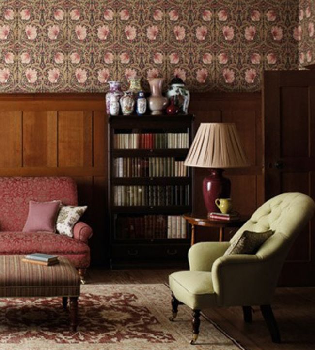 Pimpernel Wallpaper - Bullrush/Russet - Morris & Co - 216471 - Premier Wallcovering