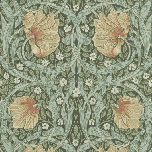 Pimpernel Wallpaper - Bullrush/Russet - Morris & Co - 216471 - Premier Wallcovering