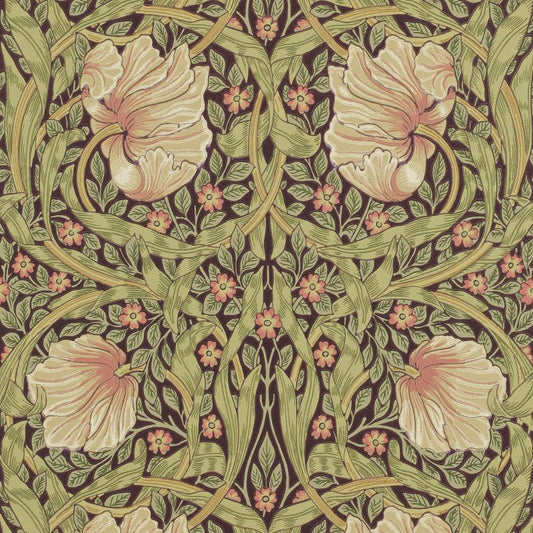 Pimpernel Wallpaper - Bullrush/Russet - Morris & Co - 216471 - Premier Wallcovering