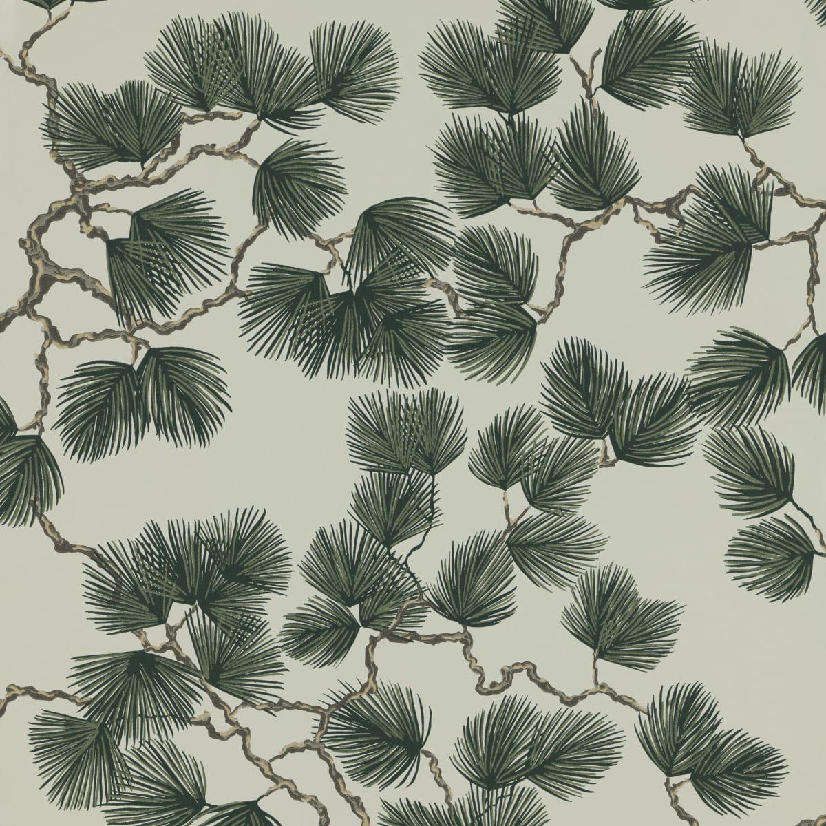 Pine Wallpaper - Green - Sandberg - 804-78 - Premier Wallcovering