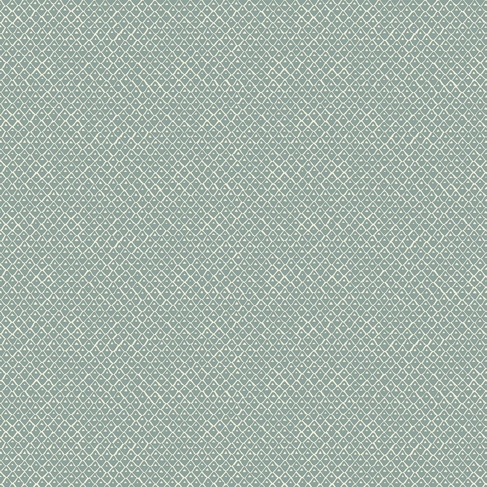 Pineapple Squares Wallpaper - Osney Blue - Salt Ridge - Josephine Munsey - PIN-006-035 - Premier Wallcovering