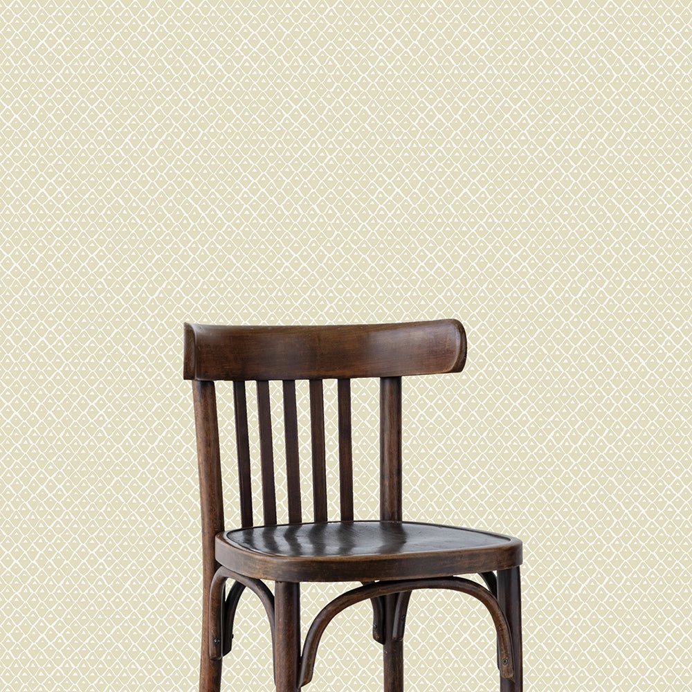 Pineapple Squares Wallpaper - Maitland Green - Ceiling White - Josephine Munsey - PIN-021-042 - Premier Wallcovering