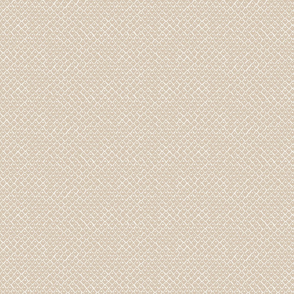 Pineapple Squares Wallpaper - Stepping Stone - Hilles White - Josephine Munsey - PIN-036-037 - Premier Wallcovering