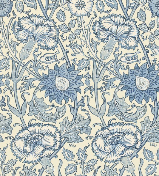 Pink & Rose Wallpaper - Indigo - 212567 - Morris & Co - Premier Wallcovering