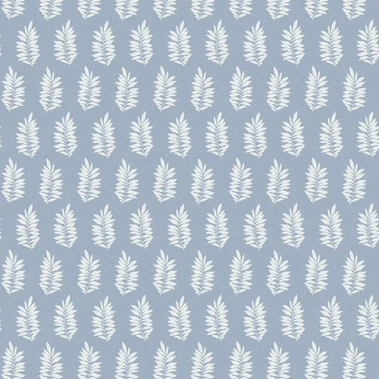 Pinnate Leaf Silhouette Wallpaper - Blue Mist - NextWall - NW57202 - Premier Wallcovering