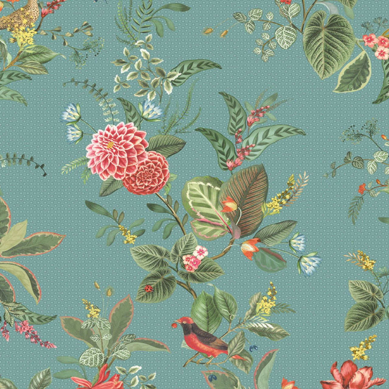 Pip Studio 5 Floris Wallpaper - Petrol - Eijffinger - 300115 - Premier Wallcovering