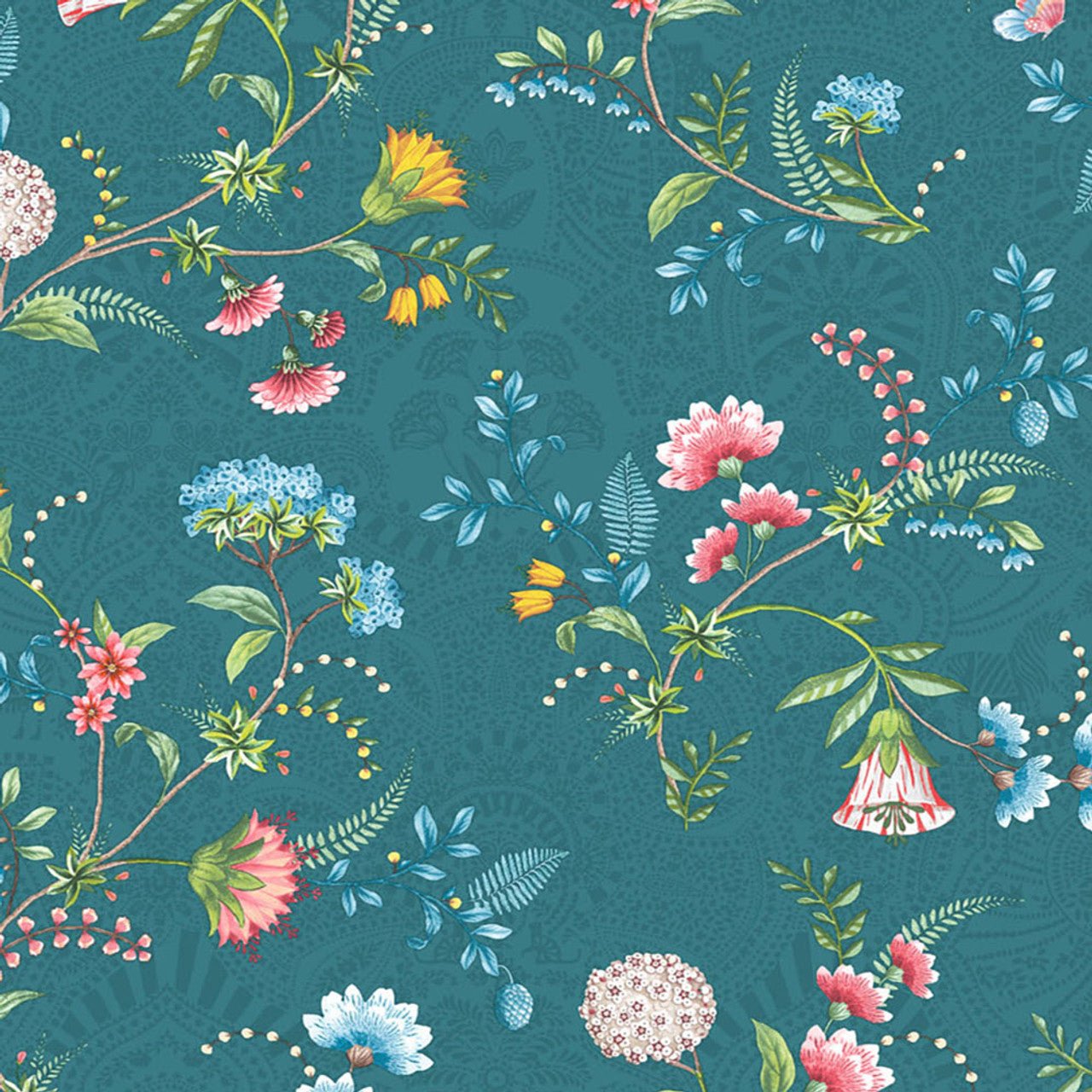 Pip Studio 5 La Majorelle Wallpaper - Petrol - Eijffinger - 300125 - Premier Wallcovering