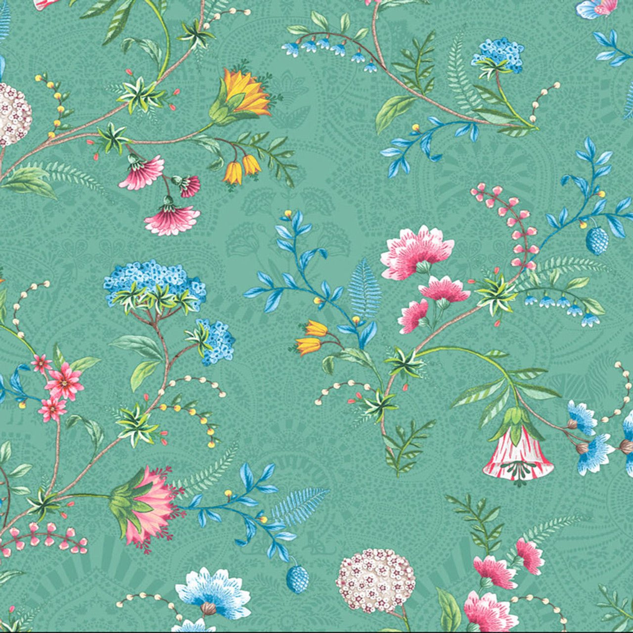 Pip Studio 5 La Majorelle Wallpaper - Green - Eijffinger - 300124 - Premier Wallcovering