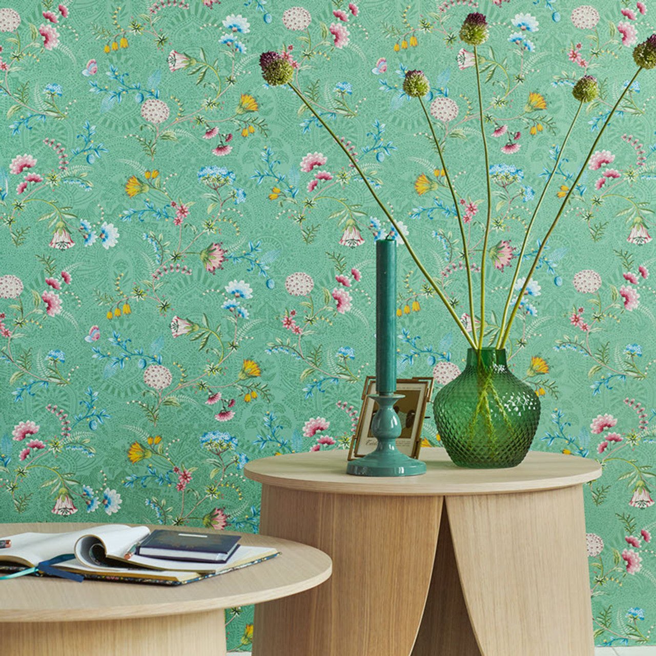 Pip Studio 5 La Majorelle Wallpaper - Green - Eijffinger - 300124 - Premier Wallcovering