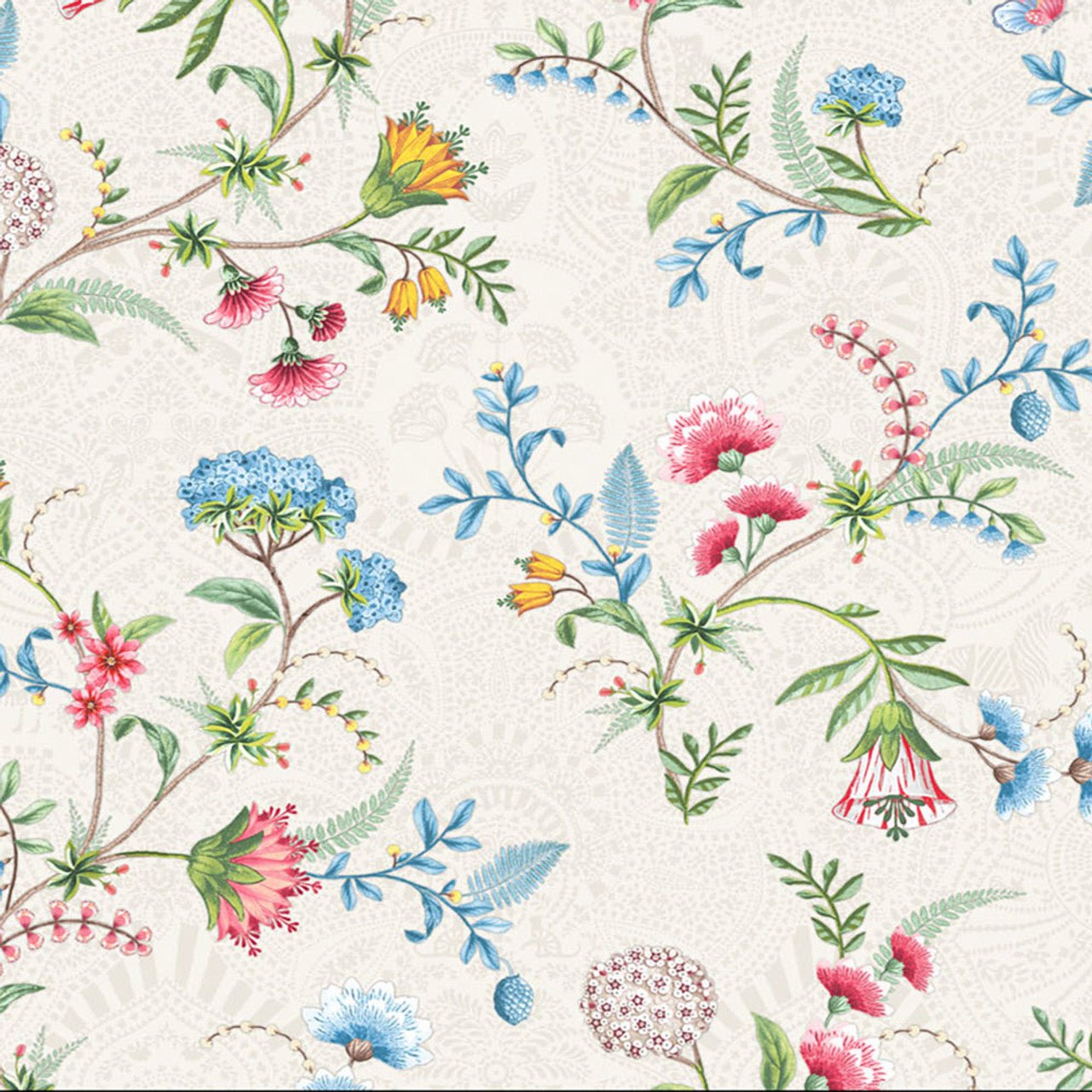 Pip Studio 5 La Majorelle Wallpaper - White - Eijffinger - 300120 - Premier Wallcovering