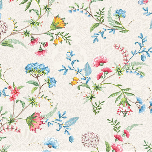 Pip Studio 5 La Majorelle Wallpaper - White - Eijffinger - 300120 - Premier Wallcovering