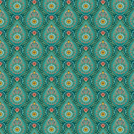 Pip Studio 5 Raindrops Wallpaper - Green - Eijffinger - 300152 - Premier Wallcovering