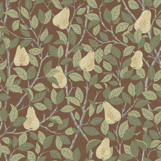Pirum Wallpaper - Brown/Red - Midbec - 13103 - Premier Wallcovering