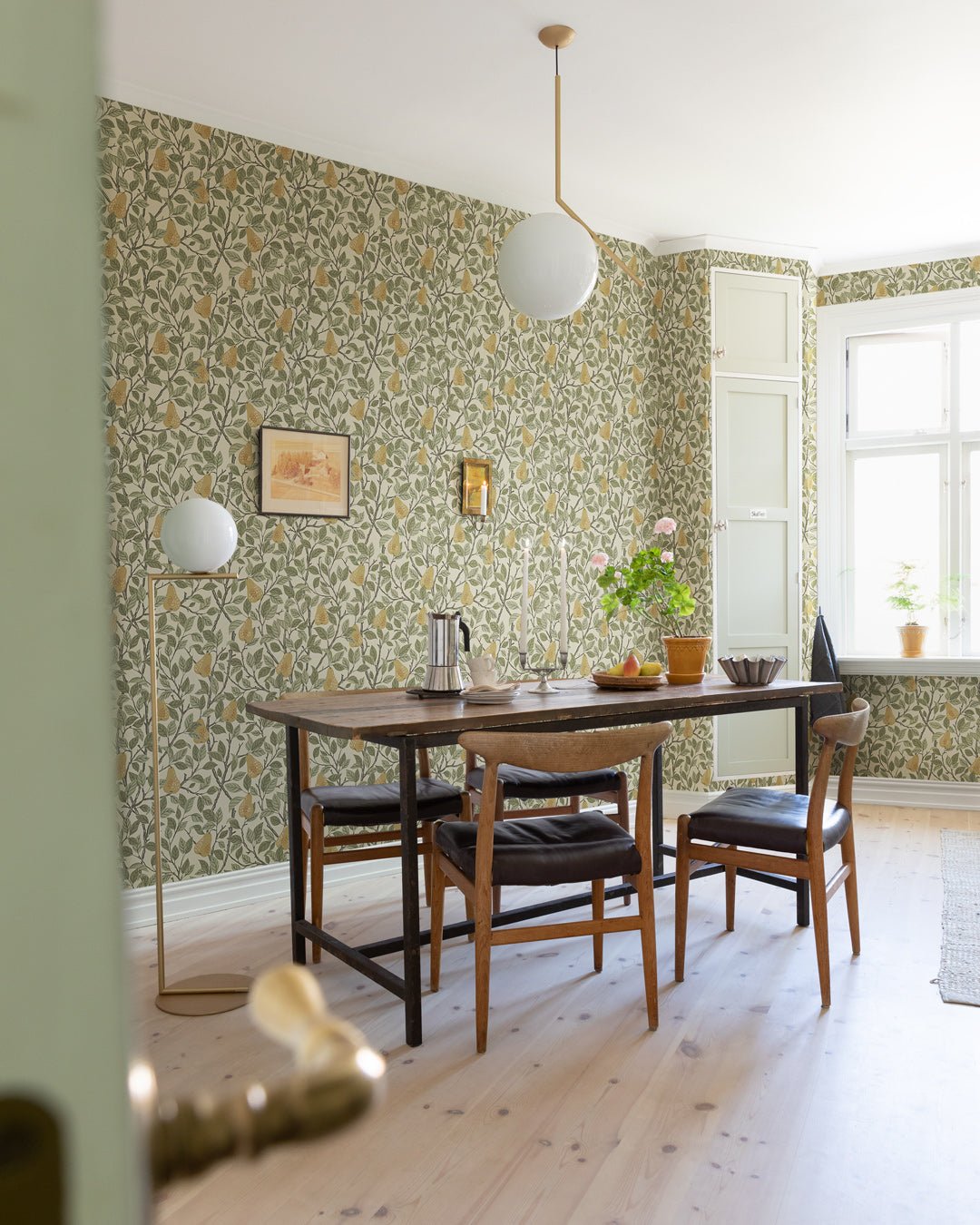 Pirum Wallpaper - Green / Beige - Midbec - 13102 - Premier Wallcovering