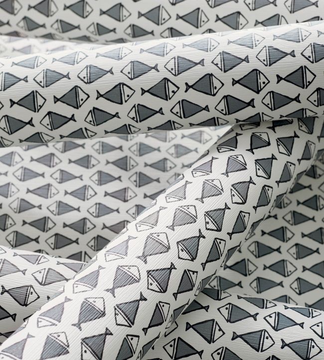 Pisces Wallpaper - Yellow - Thibaut - T13323 - Premier Wallcovering