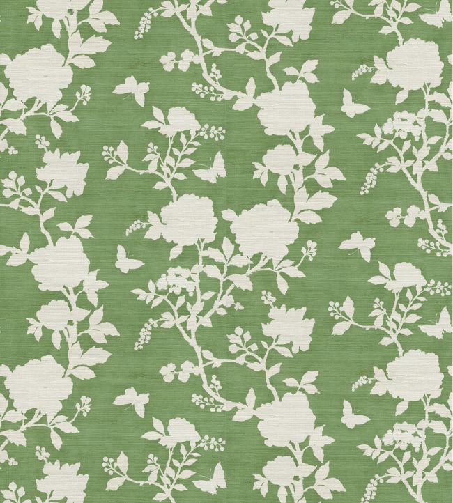 Pivoine Grasscloth Wallpaper - Green - Madeaux - W2200 - 03 - Premier Wallcovering