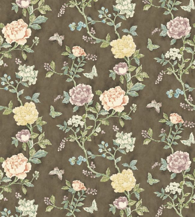Pivoine Wallpaper - Cocoa - Madeaux - W2100 - 02 - Premier Wallcovering