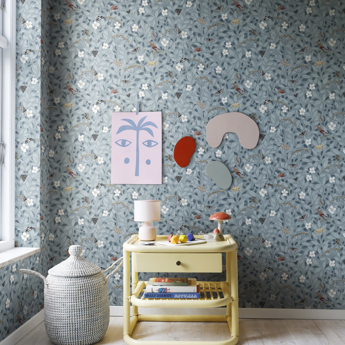 Pixie Shore Wallpaper - Sky - Rebel Walls - R18112 - Premier Wallcovering
