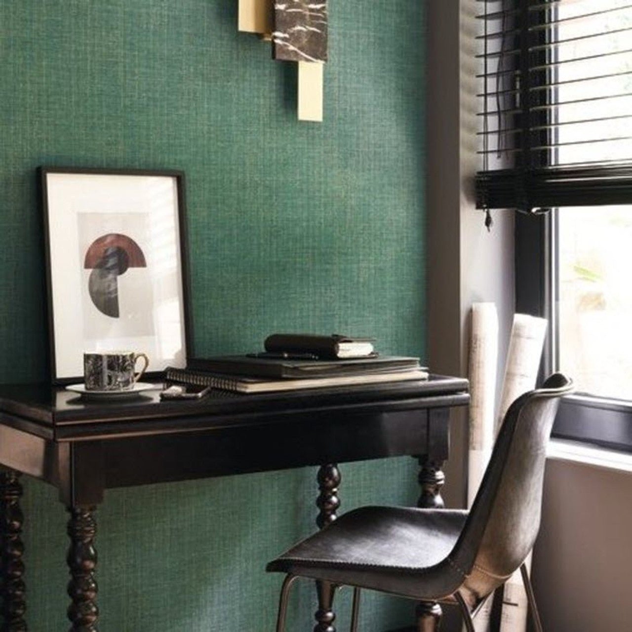 Plain Five O'Clock Wallpaper - Blanc Casse - Casadeco - 85840175 - Premier Wallcovering