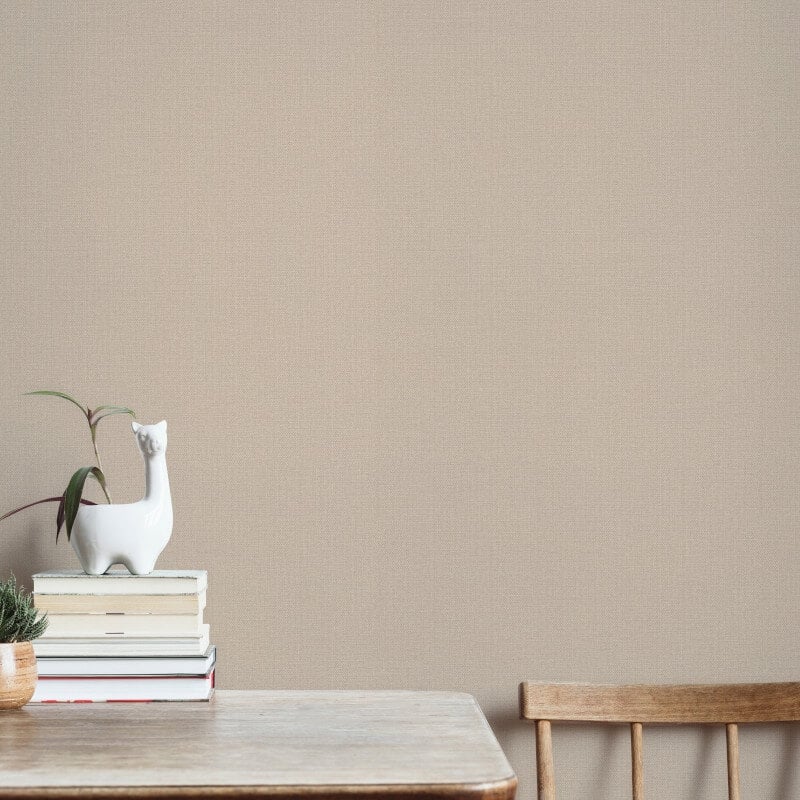Plain Texture Wallpaper - Beige - Elle Decoration - 10444 - 02 - Premier Wallcovering