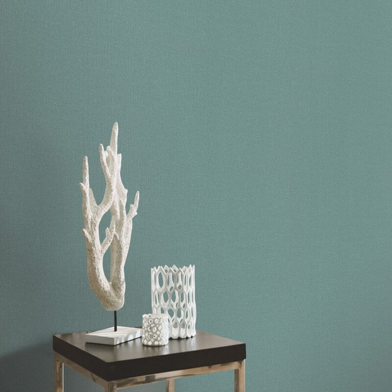 Plain Texture Wallpaper - Green - Elle Decoration - 10444 - 07 - Premier Wallcovering