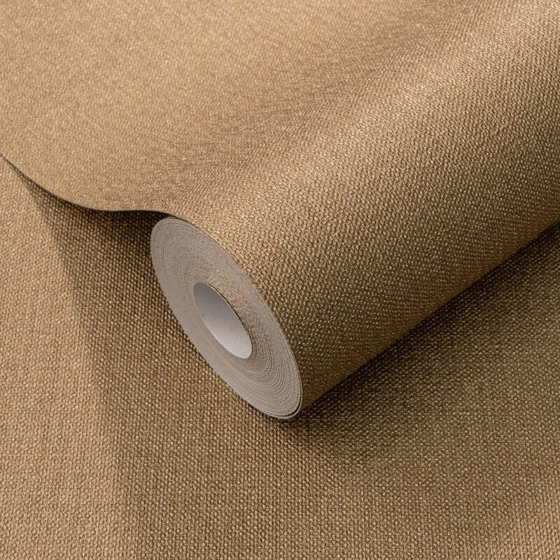 Plain Texture Wallpaper - Gold - Elle Decoration - 10444 - 30 - Premier Wallcovering