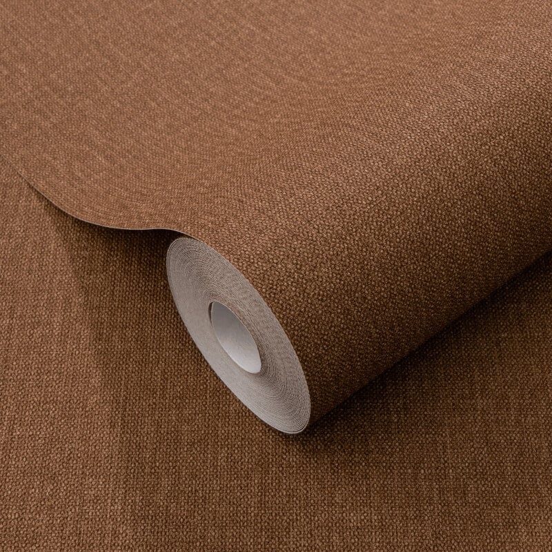 Plain Texture Wallpaper - Rust - Elle Decoration - 10444 - 13 - Premier Wallcovering