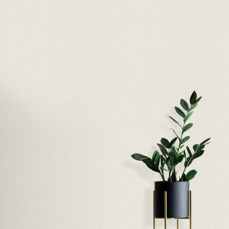 Plain Texture Wallpaper - White - Elle Decoration - 10444 - 01 - Premier Wallcovering
