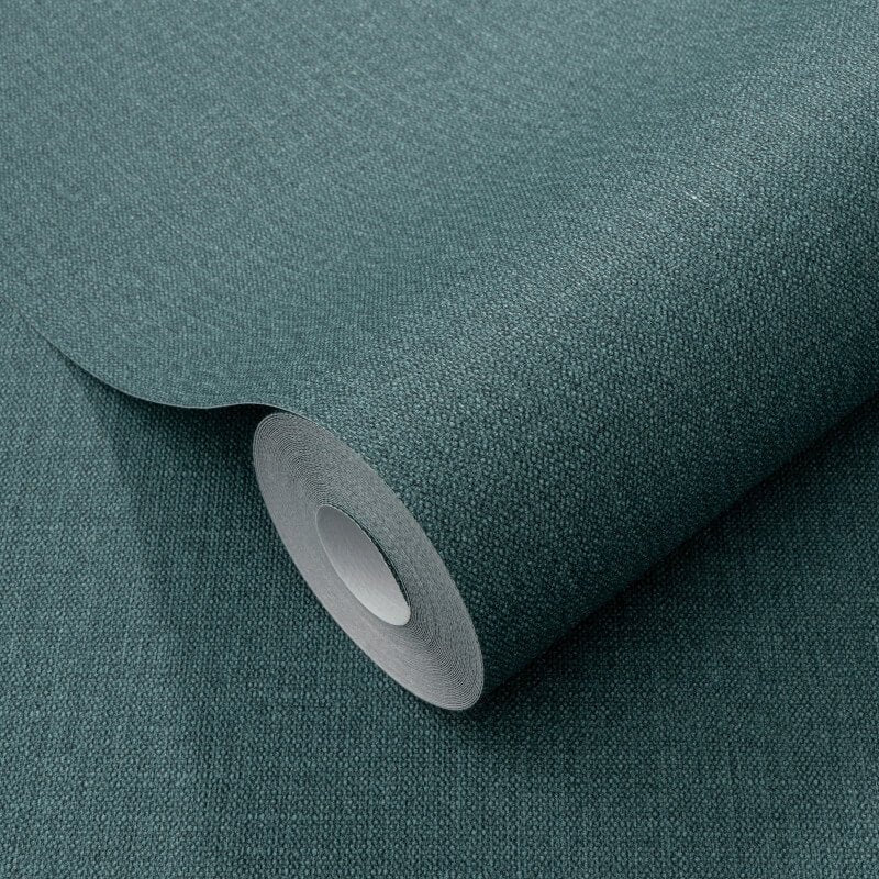 Plain Texture Wallpaper - Dark Green - Elle Decoration - 10444 - 19 - Premier Wallcovering