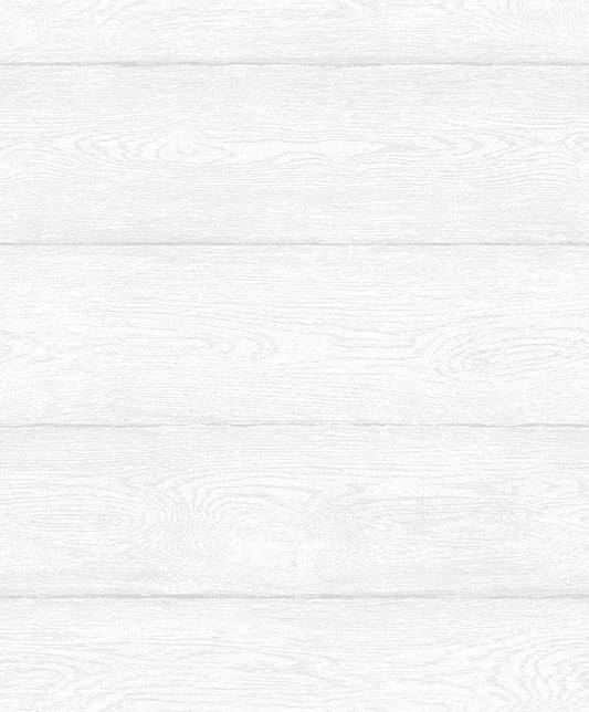 Plank Wallpaper - White - NextWall - NW40700 - Premier Wallcovering