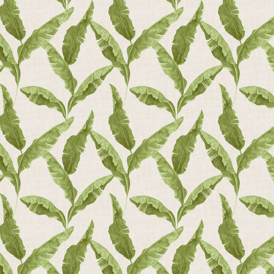 Plantain Wallpaper - Green - Furn - PLANTAI/WP1/GRE - Premier Wallcovering
