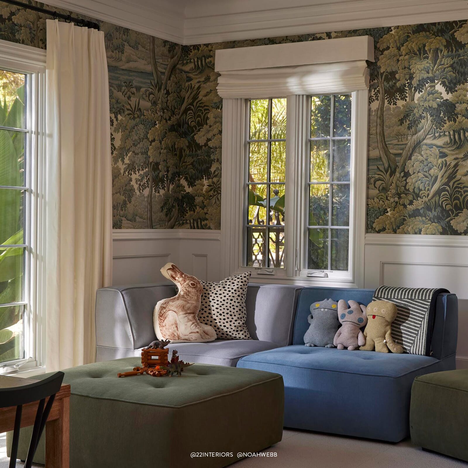 Plantasia Wallpaper - Sage - House of Hackney - 1 - WA - PLA - DI - FOR - XXX - Premier Wallcovering