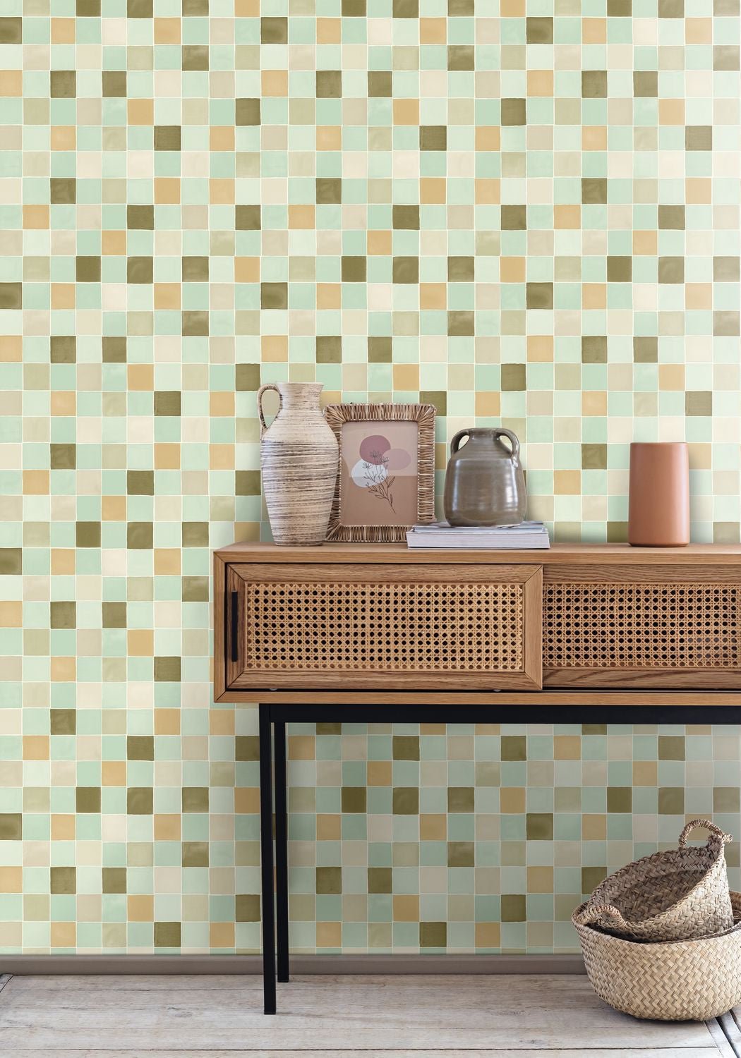 Play Wallpaper - Vert Kaki - Caselio - 104087735 - Premier Wallcovering