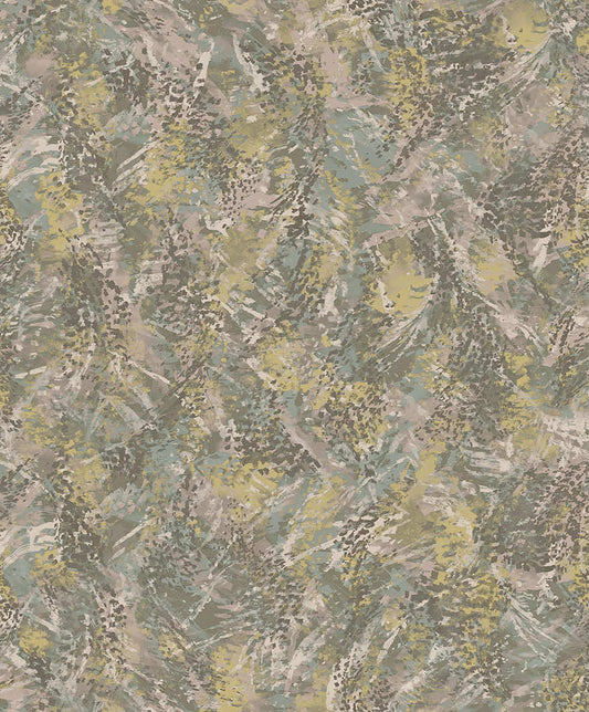 Pluma Wallpaper - Blush / Khaki - Holden Décor - 36340 - Premier Wallcovering